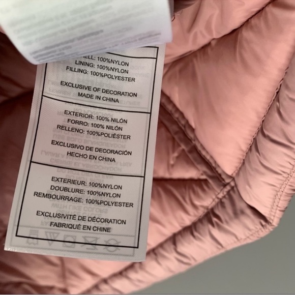 Reebok Dusty Rose Packable Full Zip Coat Size M - Picture 10 of 11